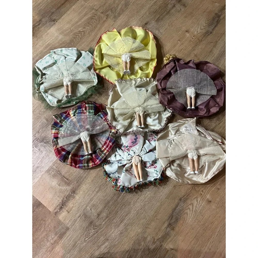 Set‎ of 7 1950's Collectible Dolls in Elaborate Themed Dresses